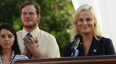 Parks and Recreation, S04E01: I'm Leslie Knope Trivia Quiz